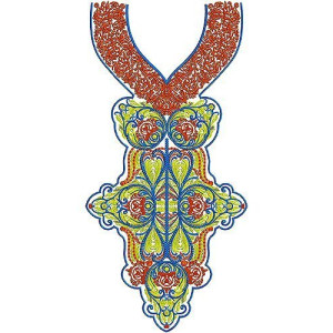 Latest Long Neck Arabic Designs For Embroidery