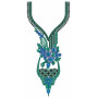 The Aqua Medley Neck Embroidery Design
