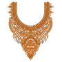 Ornate Traditional Neckline Motif Embroidery Design