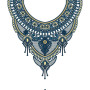 Regal Bib Neck Embroidery Design