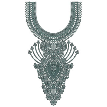 Chand Bali Hasli Neck Embroidery Design