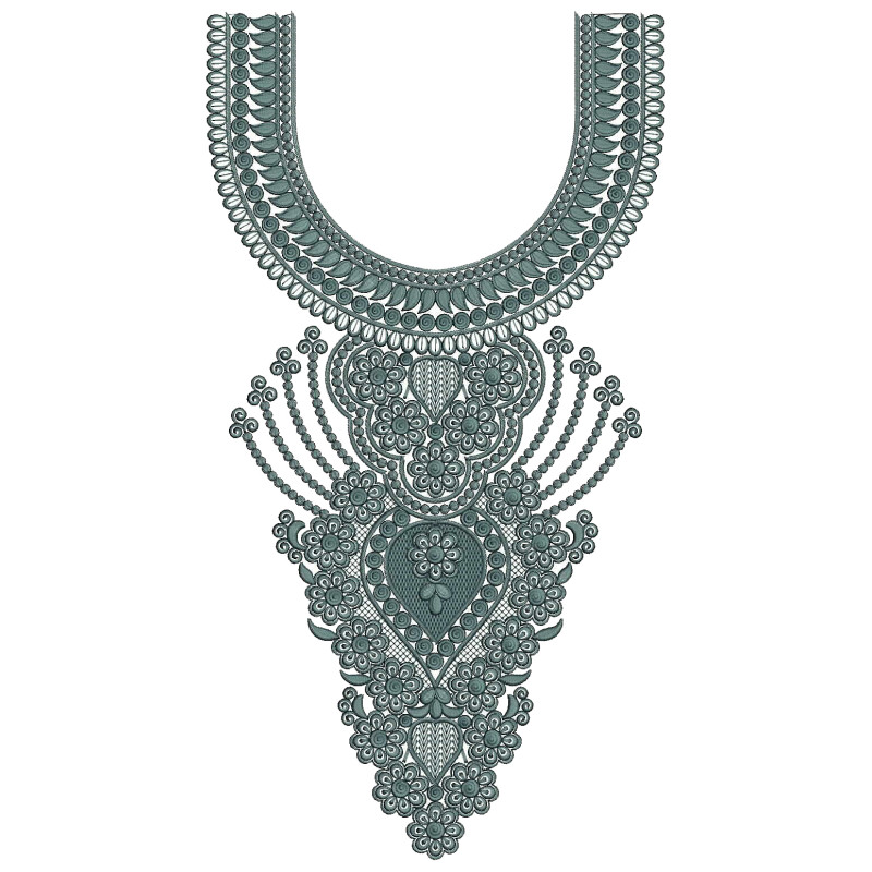 Chand Bali Hasli Neck Embroidery Design