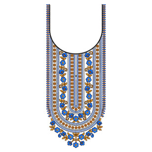 African Style Embroidery Neck