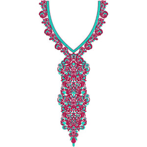 Pakistani Clothing Neck Embroidery Design