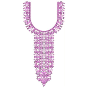 Chikankari Neck Embroidery Design