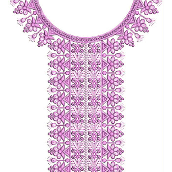Chikankari Neck Embroidery Design