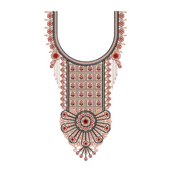 Arabian Kaftan Embroidery Neck Design