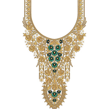 Shehzadi Yoke Embroidery Design