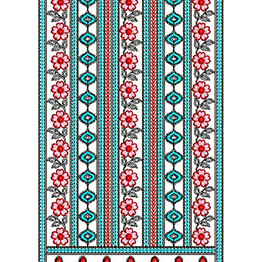 Folk Kilim Embroidery Design