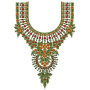 Belgium Style Neck Embroidery Design