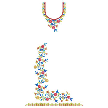 The Lata Layout Embroidery Design