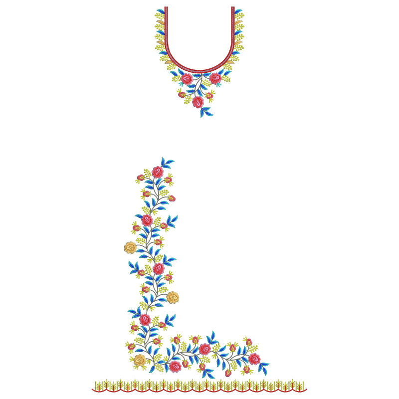 The Lata Layout Embroidery Design