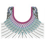 Ornate Geometric Neckline Embroidery Design