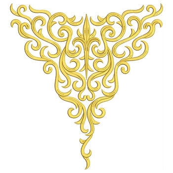 Rani Boat Neck Embroidery Design