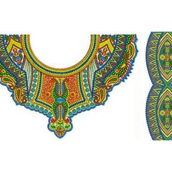 Bohemian Maxi Dresses Embroidery Neck Design