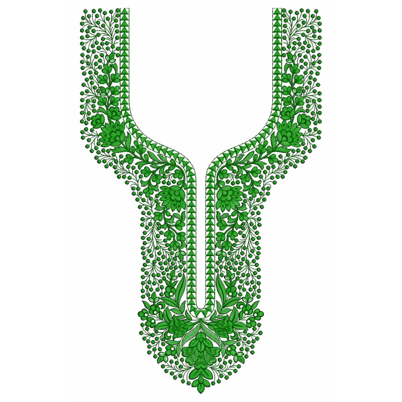 The Gaia Neck Embroidery Design
