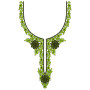 Lime Leaf Border Neck Embroidery Design