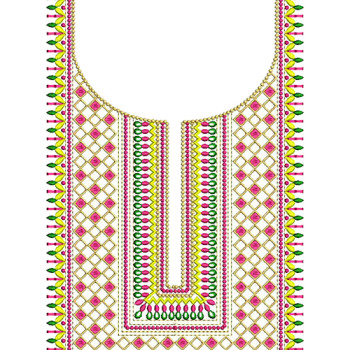 Shisha pattern Embroidery Design