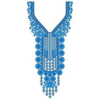 Neel Kamal Mala Neck Embroidery Design