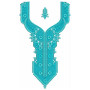 Clovis Woman Neck Embroidery Design