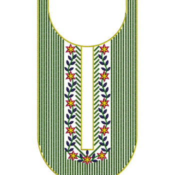 Cotton Dress Embroidery Neck