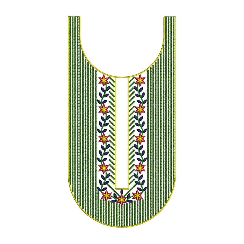 Cotton Dress Embroidery Neck