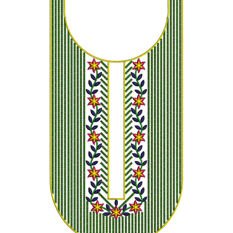 Cotton Dress Embroidery Neck