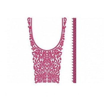 Cotton Kurti Square Neck Embroidery