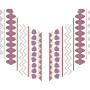Geometric Folk Neckline Motif Embroidery Design
