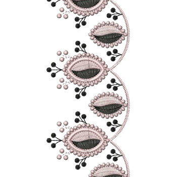 Cut Work Lace Embroidery Design 25325