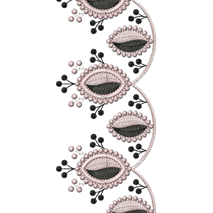 Cut Work Lace Embroidery Design 25325