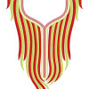 Fire Neck Embroidery Design