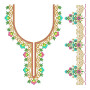 Dress Neck Embroidery Design