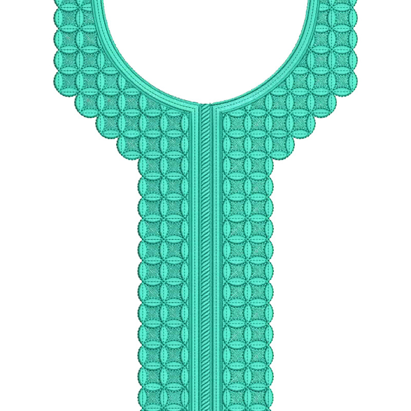 Geometric Interlocking Embroidery Design
