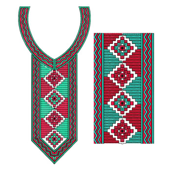 Elegant Embroidery Neck Design