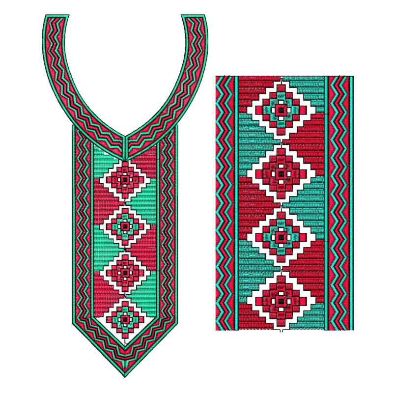Elegant Embroidery Neck Design