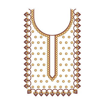Embroidery Suit Neck Design