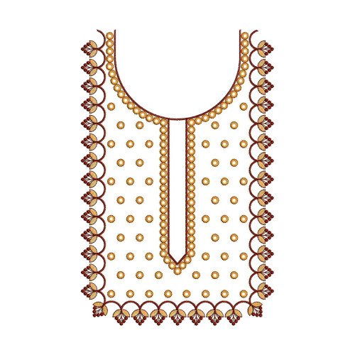 Embroidery Suit Neck Design