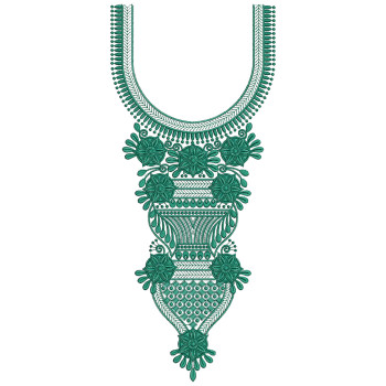 Kalash Darshan embroidery design