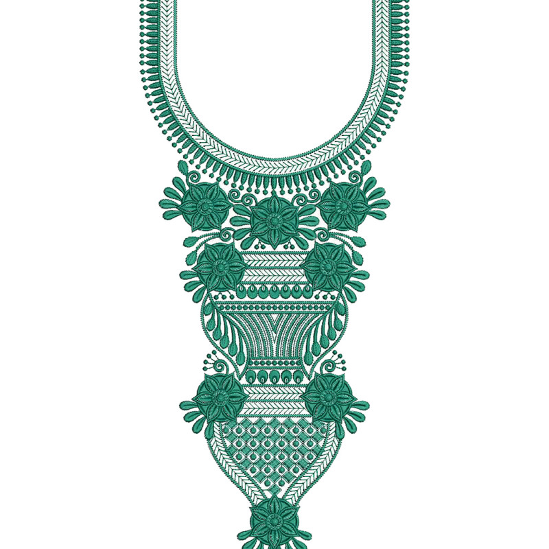 Kalash Darshan embroidery design