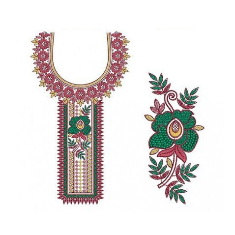 Rosewood Neck Embroidery Design