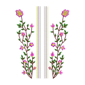 Indus Bloom Embroidery Design