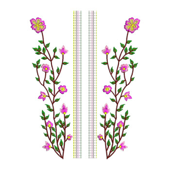 Indus Bloom Embroidery Design