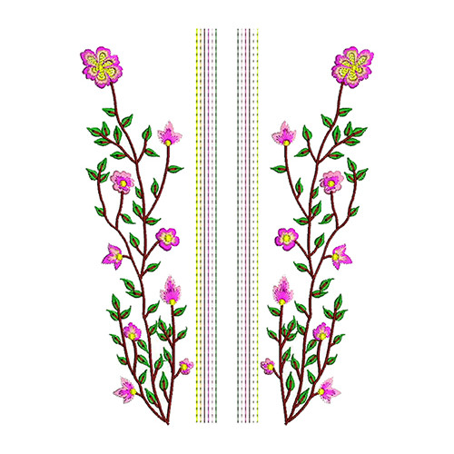 Indus Bloom Embroidery Design