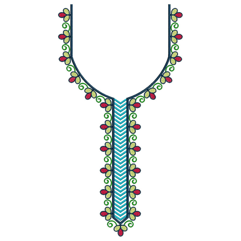 Spiro Vine Embroidery Design