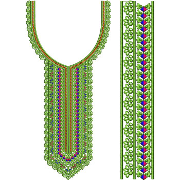 Embroidery Kurti Neck Design