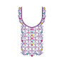 Geometric Grace Neckline Embroidery Design