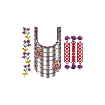 Left Border Embroidery Design