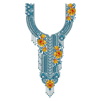 Embroidery Neck For Arabic Kaftan Neck