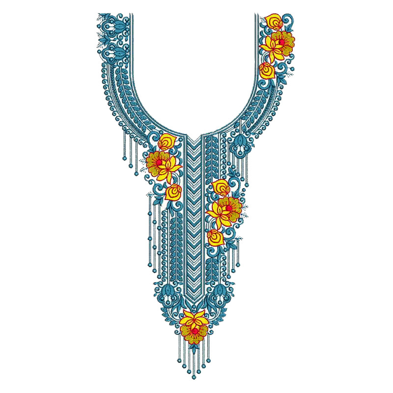 Embroidery Neck For Arabic Kaftan Neck